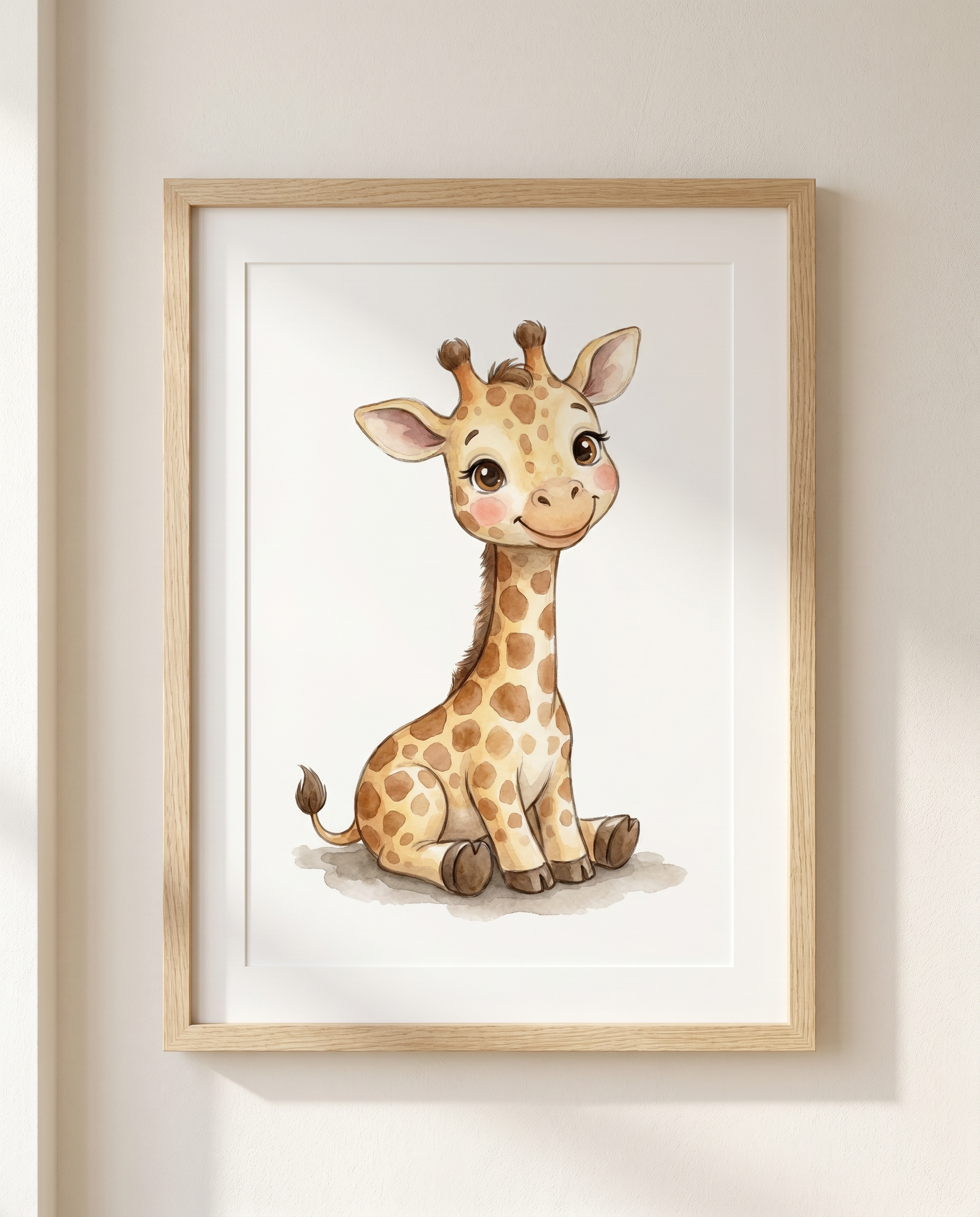 Kleine Giraffe | Kinderzimmer Poster