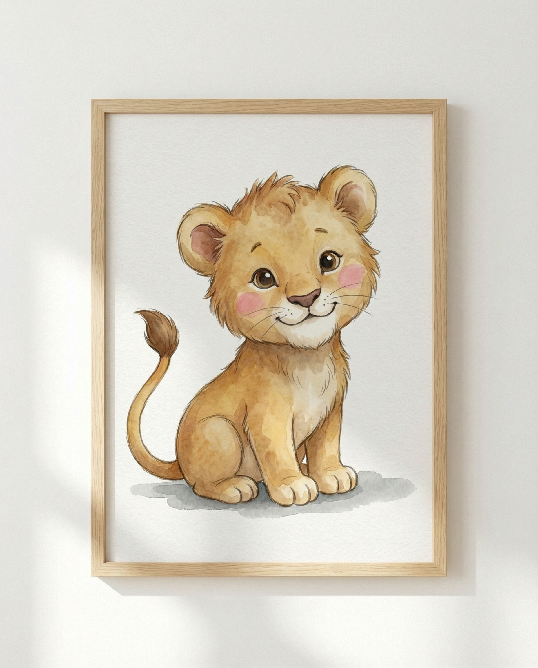 Kleiner Löwenkönig | Kinderzimmer Poster