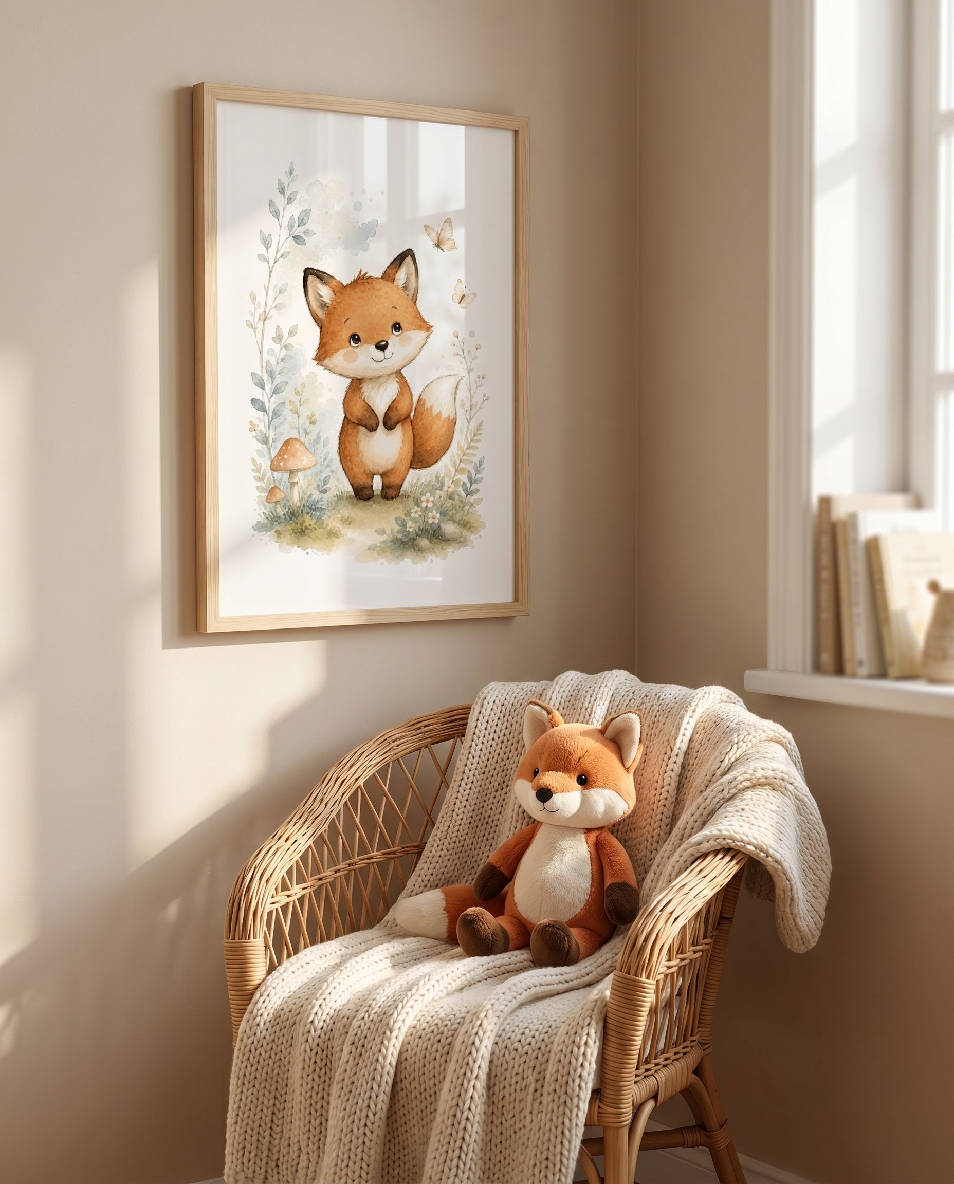 Kleiner Waldfuchs | Kinderzimmer Poster