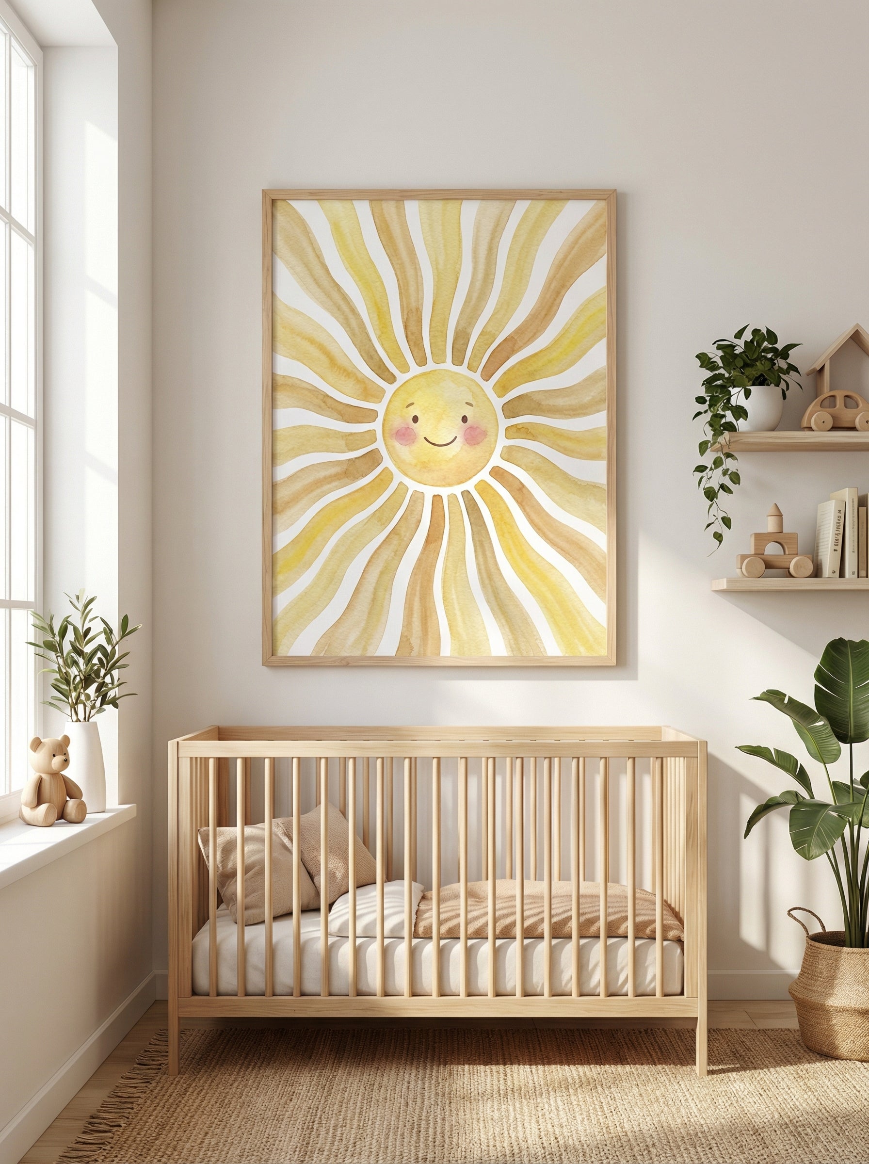 Lachende Sonne | Kinderzimmer Poster
